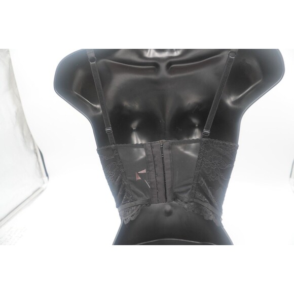 Victoria Secret Very Sexy Corset Red Plaid Black Lace Push-Up Lingerie Bra 32C - Picture 7 of 7